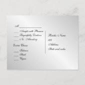 RSVP Menu Argent (Dos)