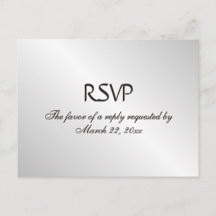 RSVP Menu Argent