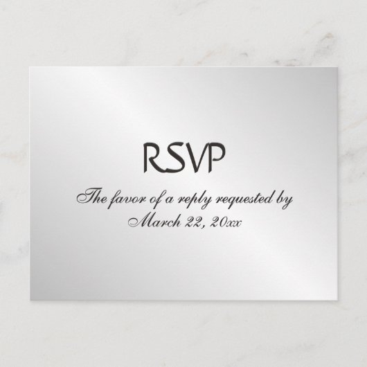 RSVP Menu Argent (Devant)