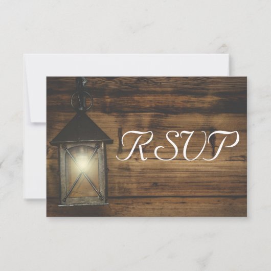 RSVP Menu Elegant Rustic Lantern-lampjes (Voorkant)