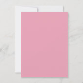 RSVP met QR-code | Blush roze Script Style RSVP Kaart (Achterkant)