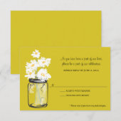 RSVP - Metselwerkpot gevuld met Witte Margrieten (Voorkant / Achterkant)