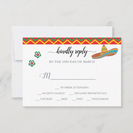 RSVP Mexican Fiesta Antwoord (Voorkant)