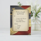 RSVP militaire avec choix de menu (Debout devant)