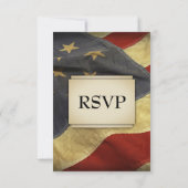 RSVP militaire avec choix de menu (Dos)