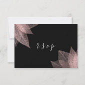 RSVP Mince Noir Fleurs de Rose Blanc Minimalisme (Dos)