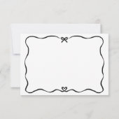 RSVP minimaliste Script mou Bow Coeur (Dos)