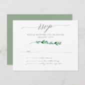 RSVP Minimalistisch modern, modern Leaf laat Art T (Voorkant / Achterkant)