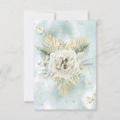 RSVP Mint Turquoise marbre or Rose Floral (Dos)