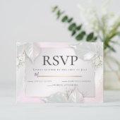 RSVP | Misty Pink Pearl Shimmer Kaart (Staand voorkant)