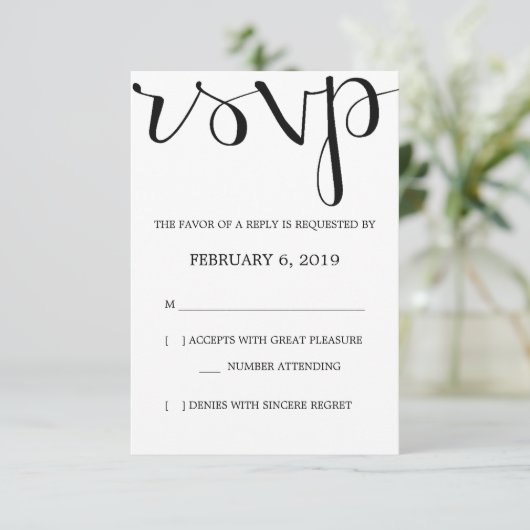 RSVP | Mod Pen Kaartje (Staand voorkant)