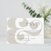 RSVP - modern ampersandontwerp (Staand voorkant)