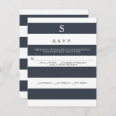 RSVP MODERN Chic Wide Stripes Monogramme (Devant / Derrière)