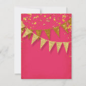 RSVP Modern Pennant Banner w Glitter Confetti (Achterkant)
