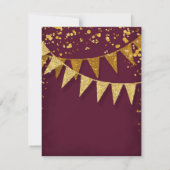 RSVP Modern Pennant Banner w Glitter Confetti (Achterkant)