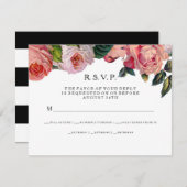 RSVP MODERNE Rayures larges avec Roses anciennes (Devant / Derrière)