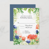 RSVP Moderne Waterverf Herfst Sinaasappel Mum n Th (Voorkant / Achterkant)