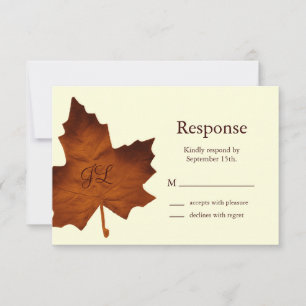 RSVP monogramme Automne