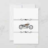 RSVP motorfiets- en hartenweddenschap Kaart (Achterkant)