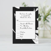 RSVP musique abstraite noir et blanc avec choix de (Debout devant)