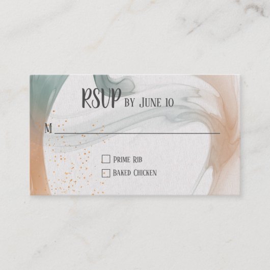 RSVP neutraal abstract ontwerp Informatiekaartje (Voorkant)