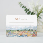 RSVP Newport Harbour Wedding Insert Bestemming Kaart (Staand voorkant)