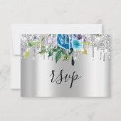 RSVP Noces de Mariage Argent Paillettes VIP Nuit D (Dos)