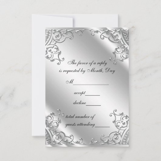 RSVP noir et argent (Dos)