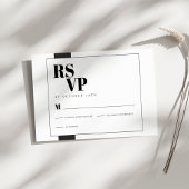 RSVP noir et blanc minimal
