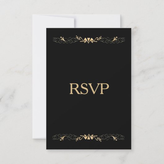 RSVP noir et or (Dos)
