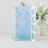 RSVP-oceaanvenster met zeegarens Kaart (Staand voorkant)