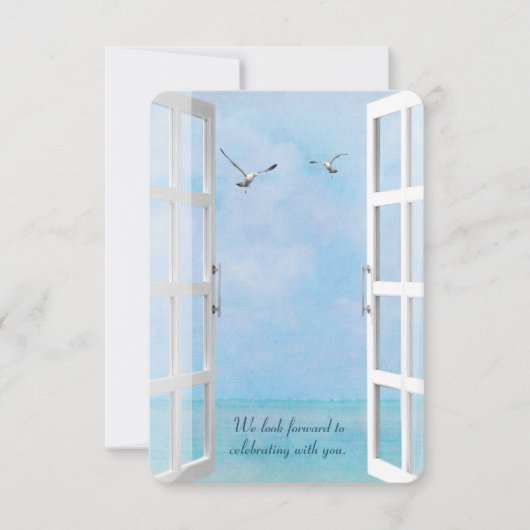 RSVP-oceaanvenster met zeegarens Kaart (Voorkant)