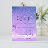 RSVP Océan Violet Vagues Mariage sur la Plage (Debout devant)