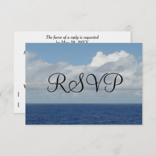 RSVP Ocean Waves Fluffy White Clouds