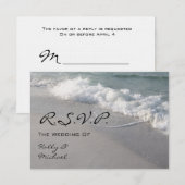 RSVP - Ocean Waves & Sand Kaartje (Voorkant / Achterkant)