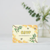 RSVP Online Weefselwebsite Baby shower Enclos Informatiekaartje (Staand voorkant)