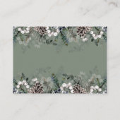 RSVP Online Winter Baby shower Enclosure Card Informatiekaartje (Achterkant)