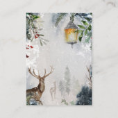 RSVP Online Winter Baby shower Enclosure Card Informatiekaartje (Achterkant)