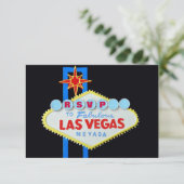 RSVP Ontvanger antwoord Las Vegas Wedding (Staand voorkant)