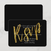 RSVP or et noir (Devant / Derrière)