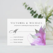 RSVP Orchidée Fleurie Violet 2 Faces (Debout devant)