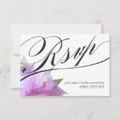 RSVP Orchidée Fleurie Violet 2 Faces (Dos)