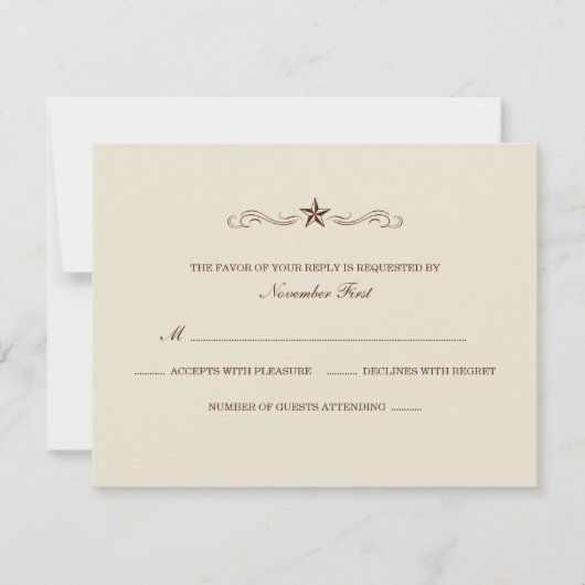 RSVP Ouest blanc et Brown (PAS DE FRONTIÈRE) (Devant)