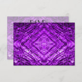 RSVP Paarse Glas in lood caleidoscoop Textuur (Voorkant / Achterkant)