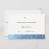 RSVP Pailleté Faux Bleu (Dos)