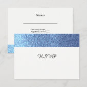 RSVP Pailleté Faux Bleu (Devant / Derrière)