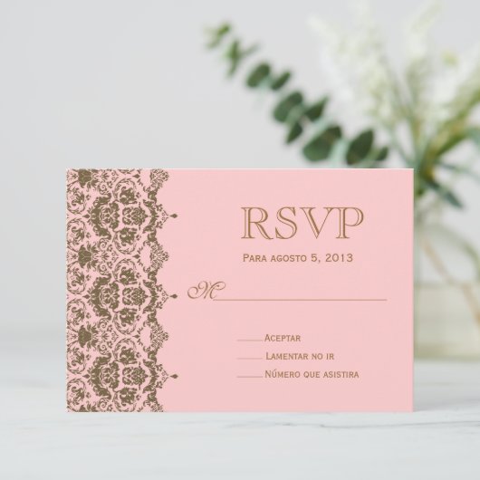 RSVP para boda en español / Mariage Rsvp (Debout devant)