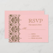 RSVP para boda en español / Mariage Rsvp (Devant / Derrière)