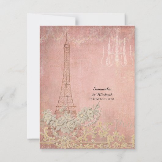 RSVP  Paris Parisian Stylish Wedding (Voorkant)
