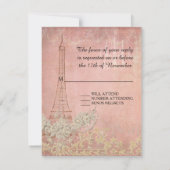 RSVP  Paris Parisian Stylish Wedding (Achterkant)